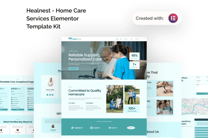 HealnestCover-720x480 Healnest – Home Care Services Elementor Template Kit - Image 1