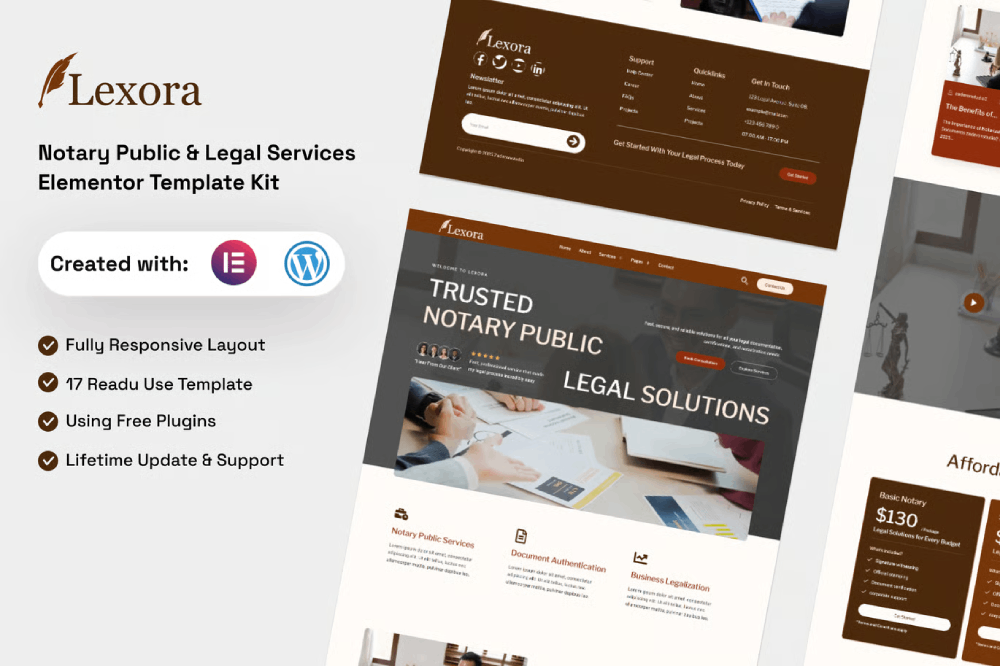 Lexora-Cover-1 (1) Lexora – Notary Public & Legal Services Elementor Template Kit - Image 1