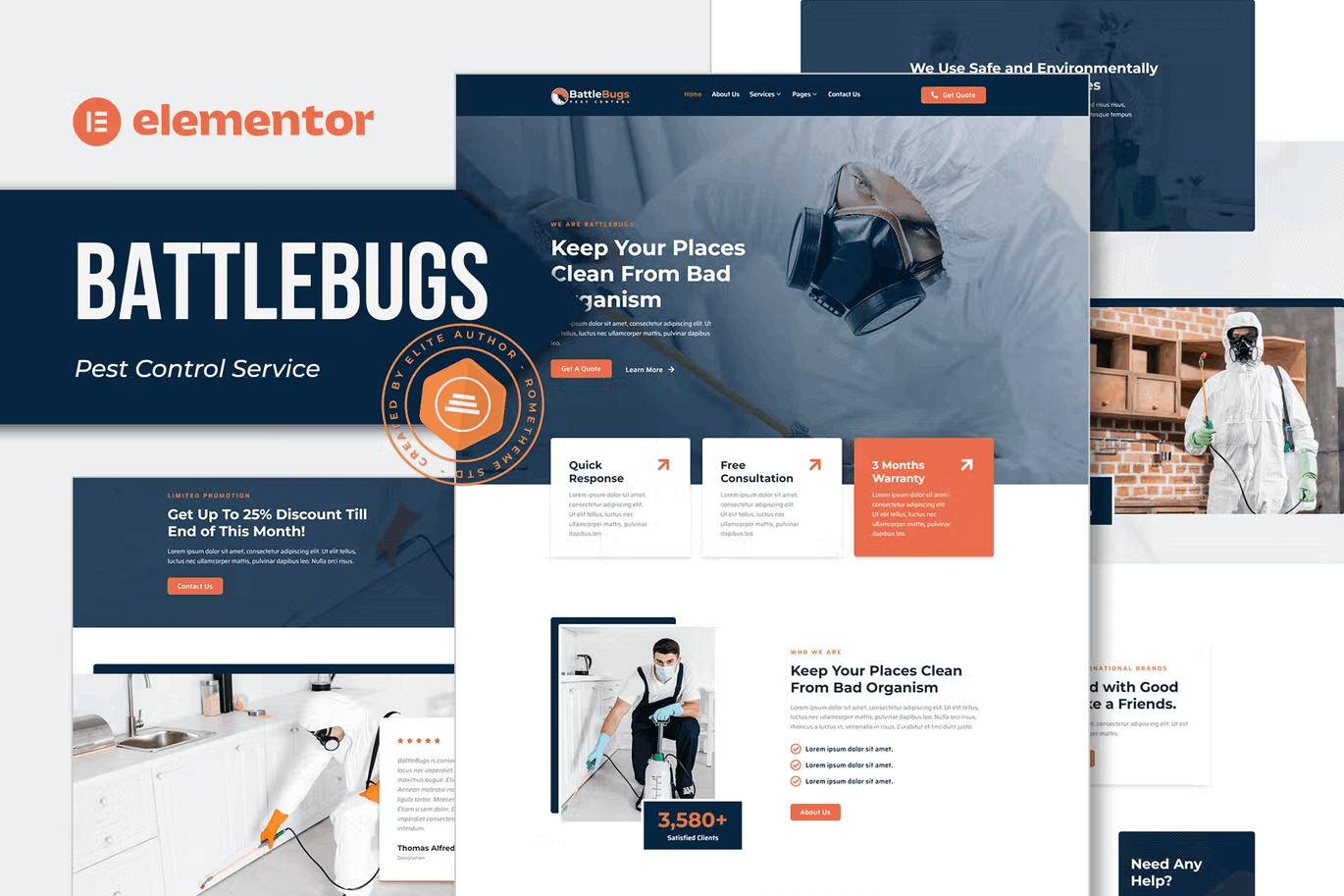 BattleBugs-Cover-1 BattleBugs – Pest Control Service Elementor Template Kit - Image 1
