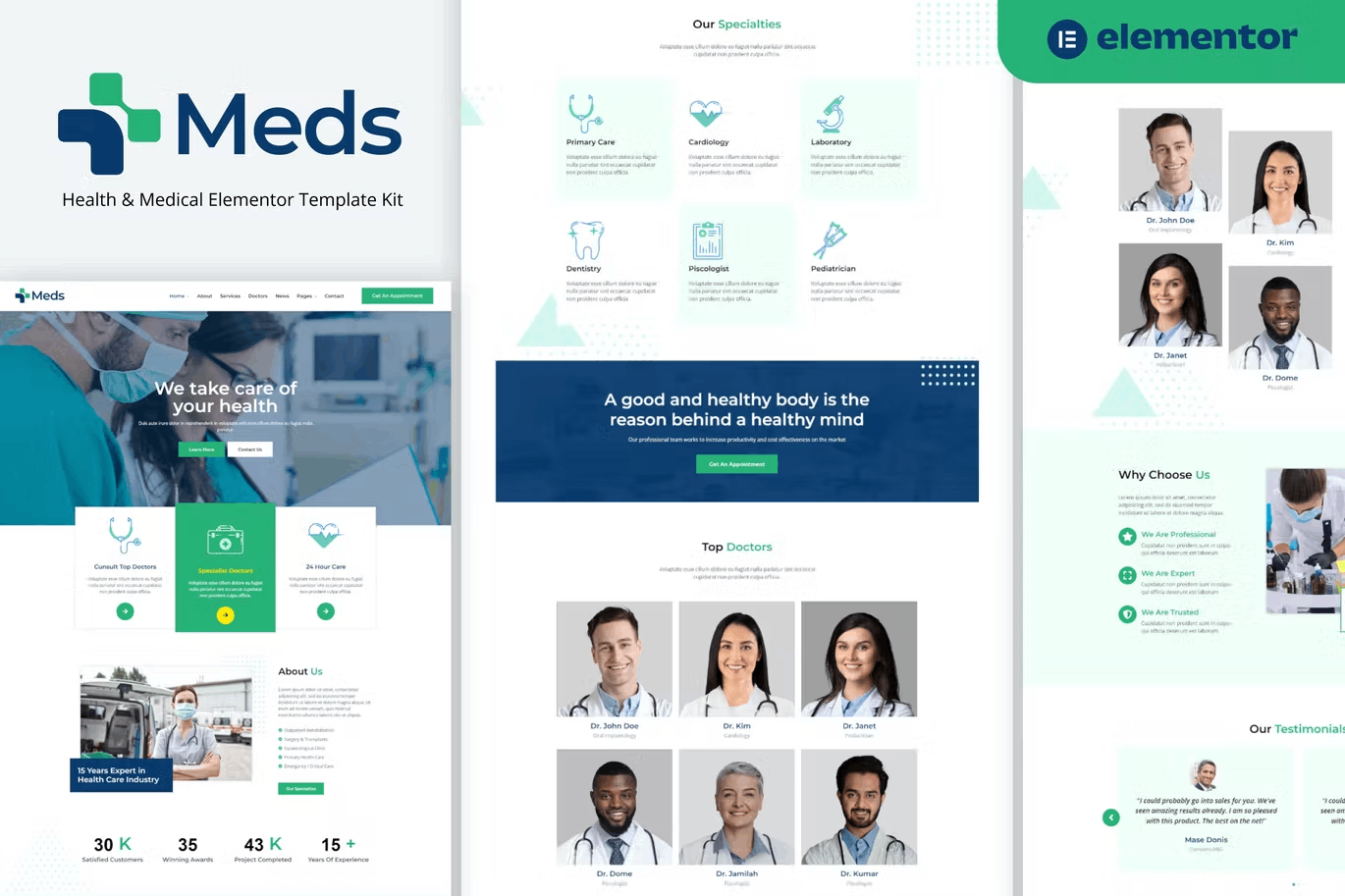 Meds-Cover-1 Meds – Health & Medical Elementor Template Kit - Image 1