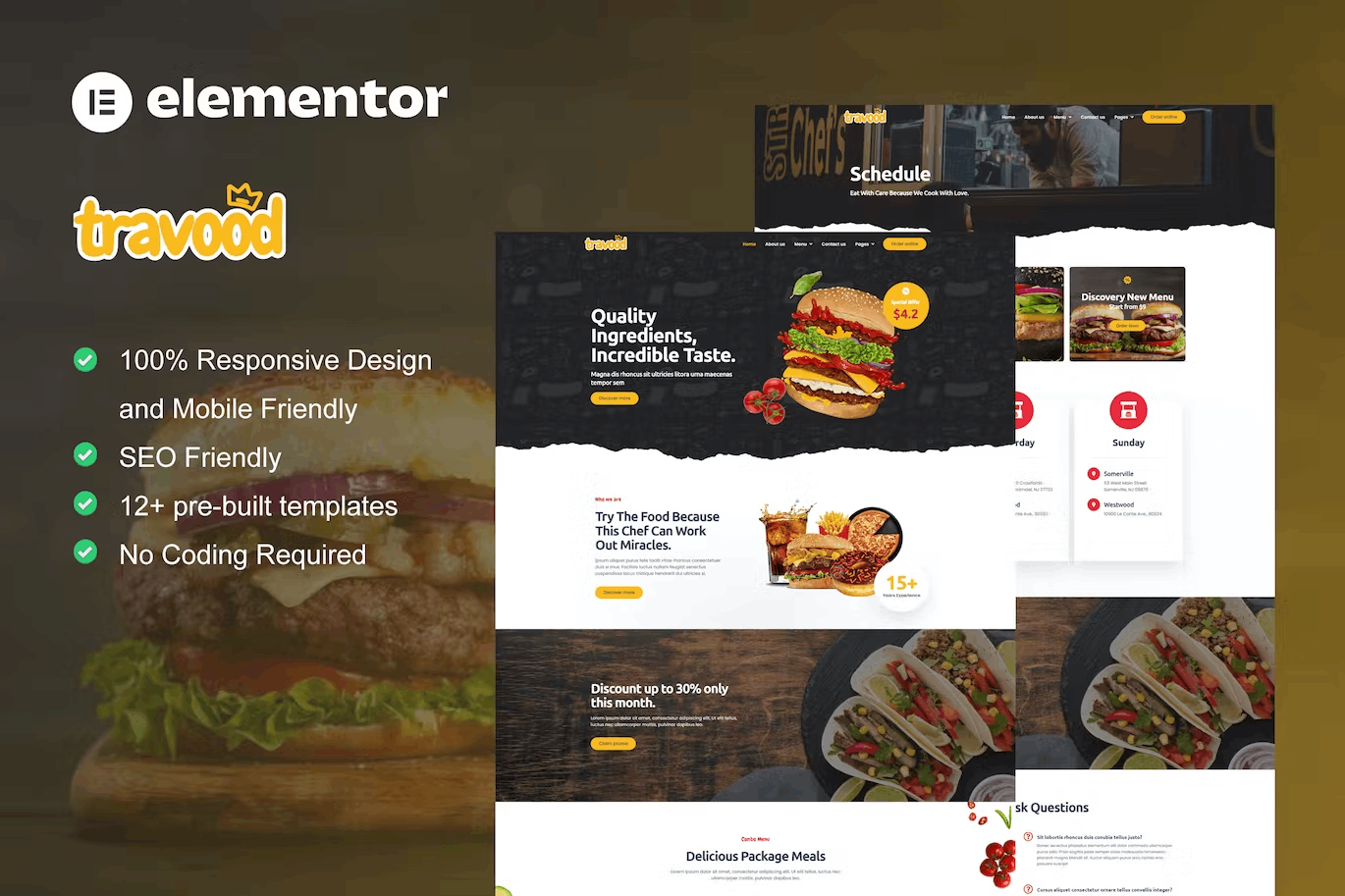 Travood-Cover-1-1 Travood – Food Truck & Street Food Template Kit - Image 1