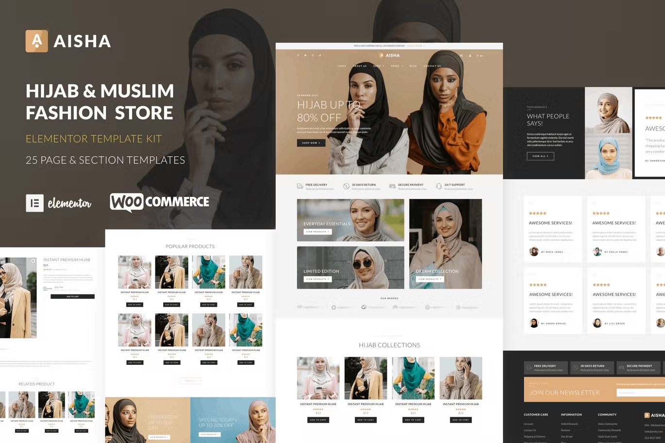 aisha-cover-1 Aisha – Hijab & Muslim Wear Store Elementor Template Kit - Image 1