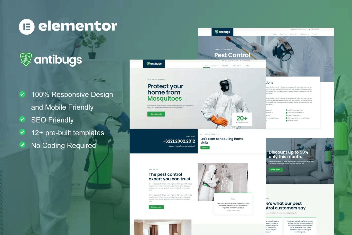 antibug-mainpreview-1 Antibugs – Pest Control Service Elementor Template Kit - Image 1