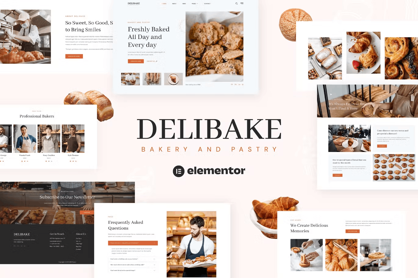 delibake-Cover-1 Delibake – Bakery and Pastry Elementor Template Kit - Image 1