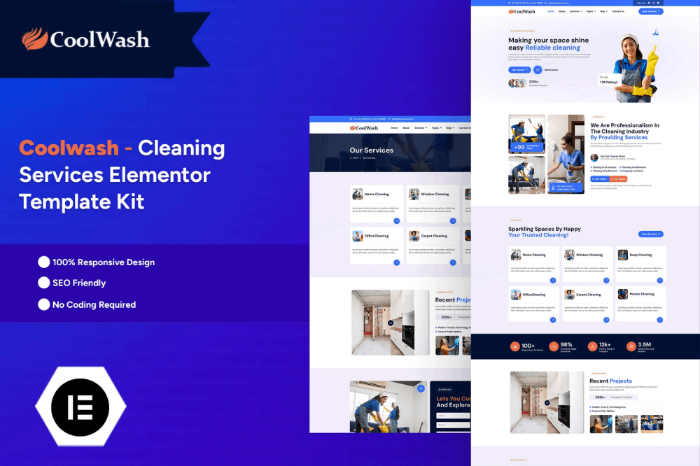 guywp-coolwash-cleaning-services-elementor-pro Coolwash – Cleaning Services Elementor Pro Template Kit - Image 1