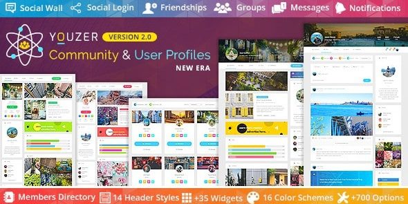 img-1506 Youzer (Youzify) 3.6.1 – Buddypress Community & WordPress User Profile Plugin v3.6.1 - Image 1
