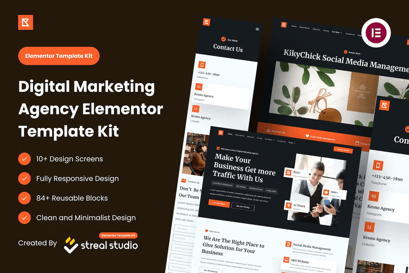 krono-cover-1 Krono – Marketing Agency Elementor Template Kit - Image 1
