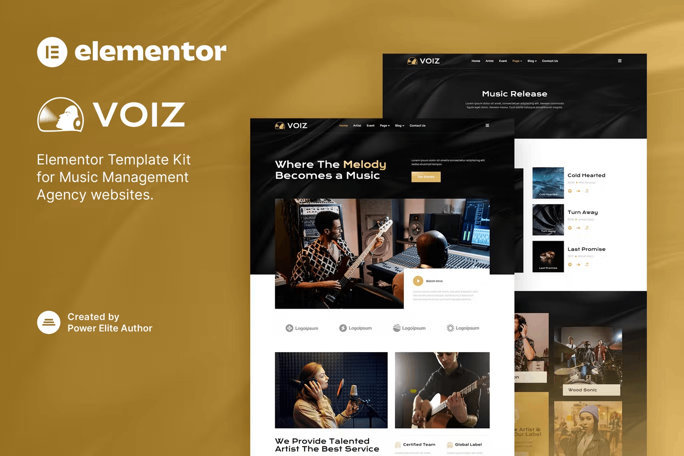voiz-cover-1 Voiz – Music Management Agency Elementor Template Kit - Image 1